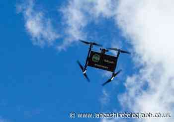 Blackburn pie lovers get baked goods delivered via drone