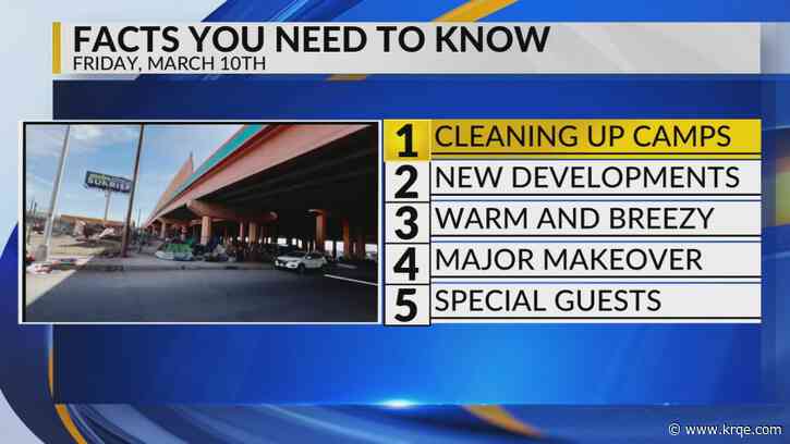 KRQE Newsfeed: Cleaning costs, New developments, Warm and windy, Major makeover, Special guests