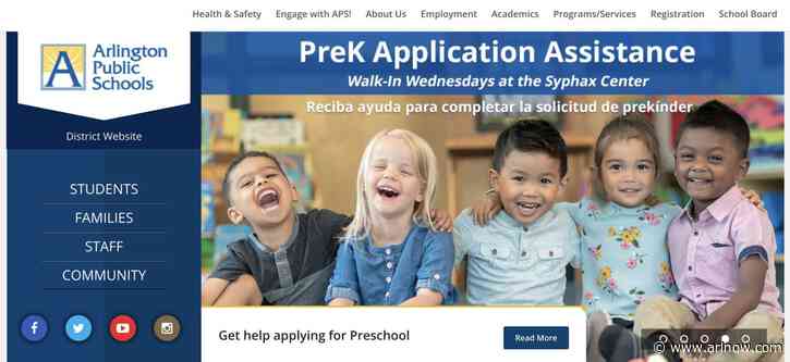 Arlington Public Schools will launch a redesigned website this summer