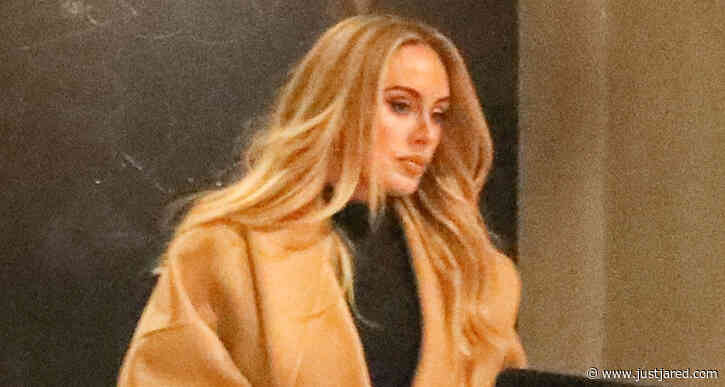 Adele Heads Out After Grabbing Dinner in Santa Monica