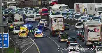 Live: M5 traffic chaos in Bristol after multiple crashes