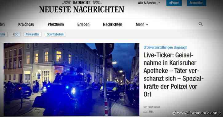 Germania, ostaggi in una farmacia a Karlsruhe: sul posto le forze speciali. “Chiesto un riscatto”