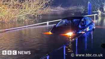 Woman rescued from car trapped in Essex flood water