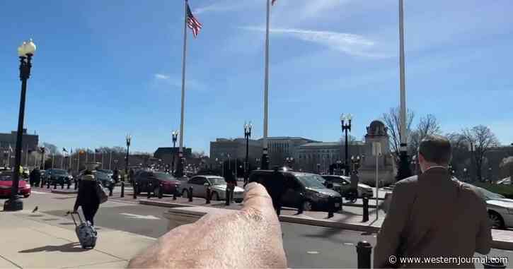 Somebody Leaves Vehicle Running at Protest Demanding Reduced Penalty for Carjackers - Watch What Happens Next