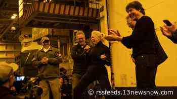 Tom Cruise, Hannah Waddingham visit sailors onboard Norfolk-based USS George H.W. Bush