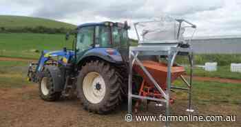 Simple stand making farms safer for solo operators