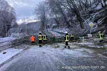 Schnee in Vlotho: zahlreiche Einsätze der Feuerwehr