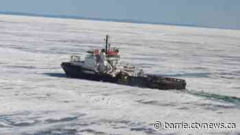 Police and Coast Guard warn residents of ice-breaking near Beausoleil Island this week