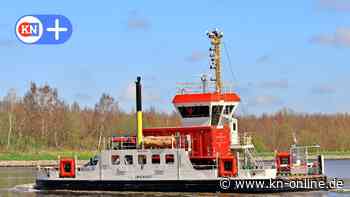 Nord-Ostsee-Kanal Fähre Swinemünde nach Feuer ausgefallen.