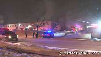 Minneapolis warehouse building erupts in flames