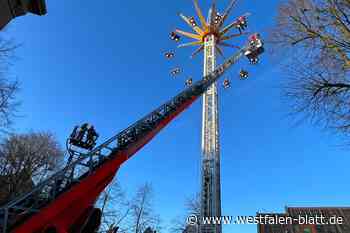Halle: Karussell-Gäste steckten in 30 Metern Höhe fest