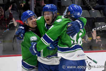 Abbotsford’s Aatu Räty busts open scoring drought with pair of goals in 4-2 win over Colorado