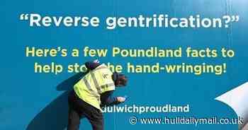 Poundland puts up posters to ease posh residents' fears it will lower the tone