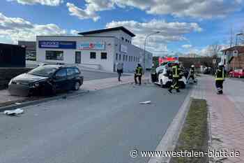 Unfall vor dem Gerätehaus der Freiwilligen Feuerwehr Borchen