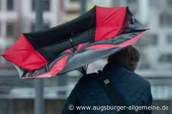 Schäden durch Sturm: Windböen schleudern Trampolin auf ein Auto