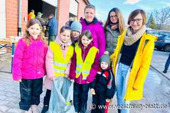 Schneedecke erschwert Müllsammeln