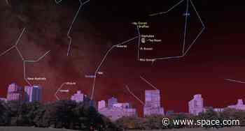 See the moon in the grip of the Scorpion's claws tonight