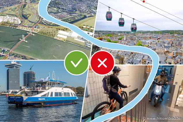 Brug, tunnel, veer of kabelbaan over Schelde voor fietsers en wandelaars? Nek-aan-nekrace voor beste optie volgens studie