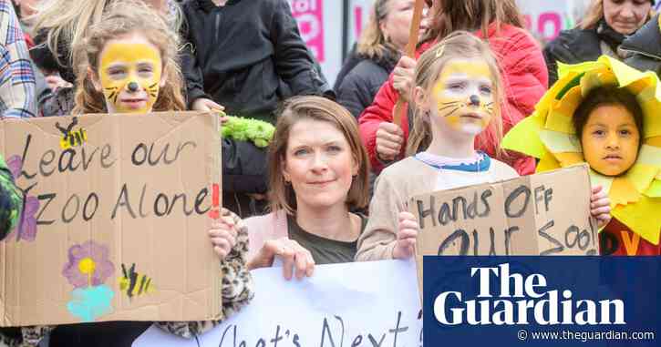 ‘It’s an act of greed’: hundreds protest over Bristol zoo closure