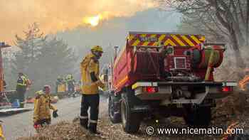 Encore 80 pompiers mobilisés cette nuit à Briançonnet pour le dernier incendie actif dans les Alpes-Maritimes
