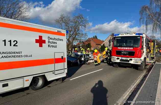 FW Flotwedel: Feuerwehr und Rettungsdienst befreien eingeschlossenen Fahrzeugführer nach Verkehrsunfall