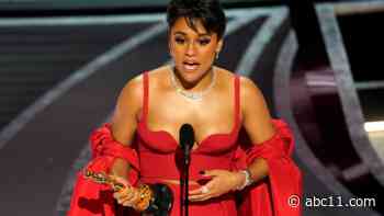 Oscar winner, NC native Ariana DeBose presents during 2023 Oscars