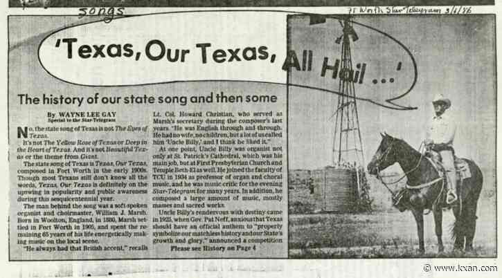 How did 'Texas, Our Texas' become the official state song?