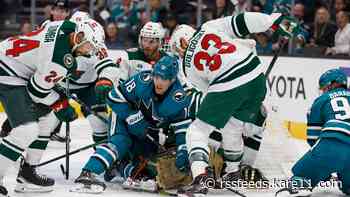 Wild beat Sharks 5-2, extend point streak to 12 games