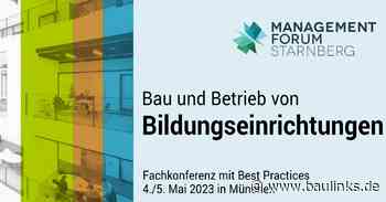 Fachkonferenz „Bau und Betrieb von Bildungseinrichtungen“ Anfang Mai in München