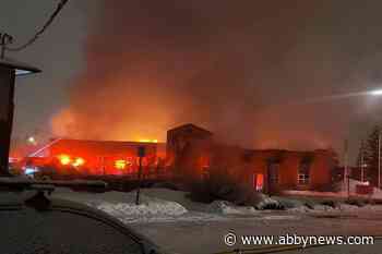Firefighter taken to hospital following destructive blaze at Golden Law Courts