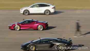 A Tesla SUV drag-raced $500,000 supercars from Ferrari and Lamborghini