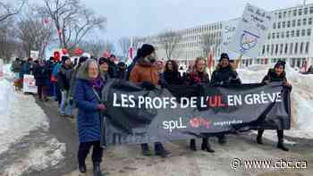 In Quebec City, hundreds of Université Laval professors walk out on 1st day of strike