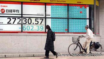 Nikkei, Topix & Co.: Asiens Aktien im Nachmittagshandel mit deutlichen Verlusten