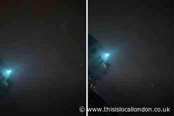 Watch as Erith sky is lit up by ‘UFO’