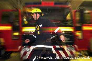 Four fire crews tackle blaze at business estate in Burnley
