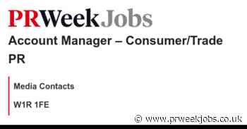 Media Contacts: Account Manager – Consumer/Trade PR