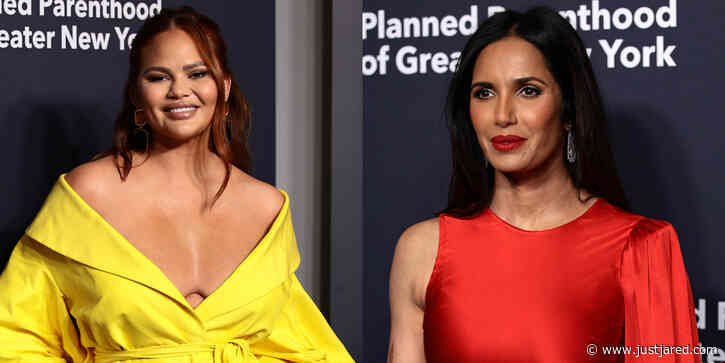 Chrissy Teigen & Padma Lakshmi Wear Bright Colors Ahead of Being Honored at Planned Parenthood Spring Gala