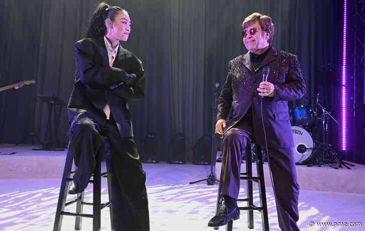 Rina Sawayama performs at Elton John’s AIDS Foundation Oscars party