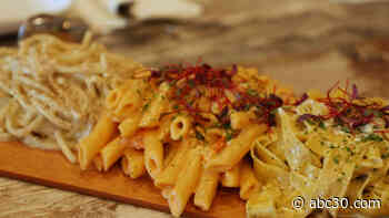 Forget a flight of beer, at Pats Pizza and Bistro restaurant you can get a flight of PASTA!