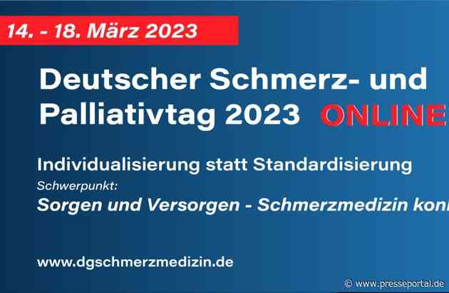 Deutscher Schmerz- und Palliativtag 2023 - Online - gestartet