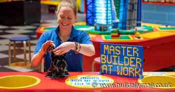 Woman ditches dull office job to become professional LEGO builder