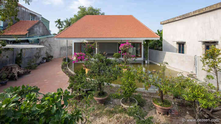 Dezeen Agenda features Vietnamese family home with oversized roof