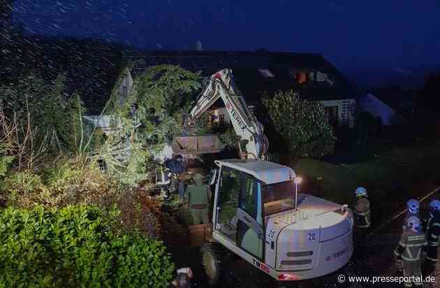 FW Wachtberg: Mehrere wetterbedingte Einsätze im Gemeindegebiet am 10. und 11.03.2023