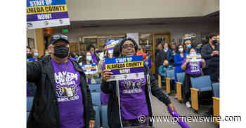 More than 100 Alameda County workers marched on the Board of Supervisors to demand a solution to the understaffing crisis