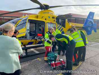 Whalley school's air ambulance visit after £4k 500-mile bike ride