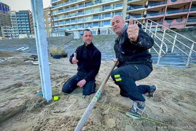 “Mensen worden gelukkig als ze ons zien verschijnen”: uitbaters beginnen met zon én goede moed aan opbouw strandbars