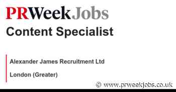 Alexander James Recruitment Ltd: Content Specialist