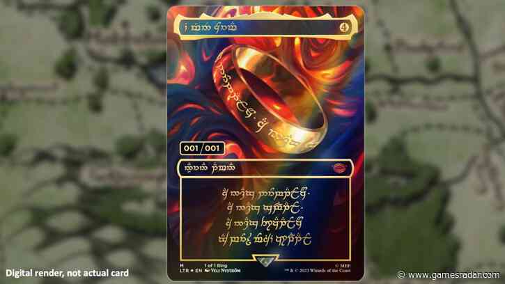 MTG Lord of the Rings includes a card so rare that only one exists