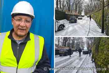 Man joins forces with others to clear cars stuck in snow in Edgworth