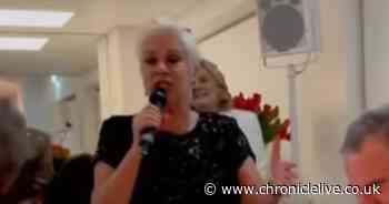 Denise Welch has A-list guests including Tom Cruise in hysterics at Michael Caine's birthday party